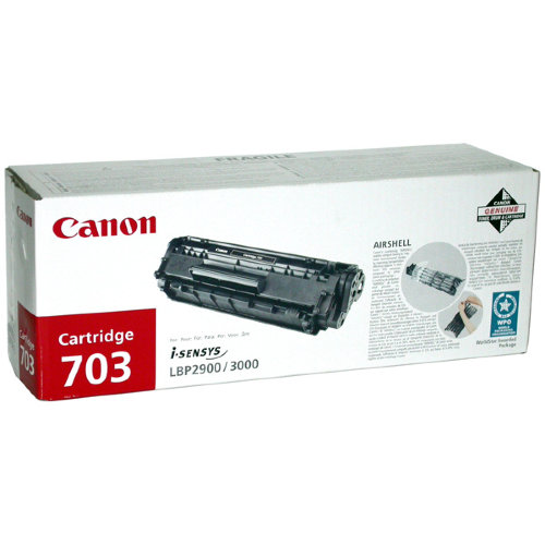 703 Тонер-Картридж Canon  для принтеров LBP2900/LBP3000 оригинал (подходит НР Q2612А) 